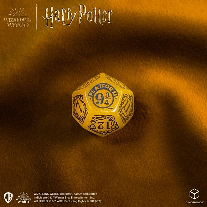 Набір кубиків Harry Potter. Hufflepuff Modern Dice Set - Yellow - 5 - KUBIX