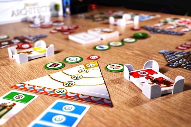 Настольная игра 7 Wonders Architects (FR) (+ укр. наклейки + QR-код с укр. правилами), бренду Asmodee, для 2-7 гравців, час гри < 30мин. - 13 - KUBIX