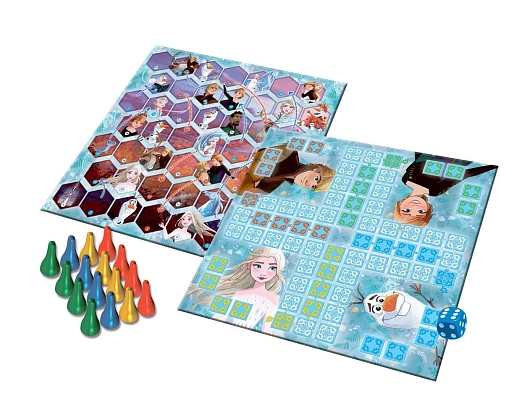 Настільна гра Крижане серце 2: Лудо + Змії і Драбини 2 в 1 (Frozen 2 Disney: Ludo + Snakes & Ladders 2 in 1), бренду Trefl, для 2-4 гравців, час гри < 30хв. - 4 - KUBIX