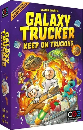 Настольная игра Galaxy Trucker: Keep on Trucking (Галактический Далекобойщик: Последующие перевозки) (EN), бренду Czech Games Edition, для 2-4 гравців, час гри < 30мин. - KUBIX