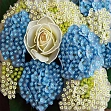Мініатюра товару Алмазна мозаїка Ніжний букет (30х30 см) - 1