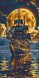 Миниатюра товара Алмазная мозаика Корабль в море (40х80 см) - 1
