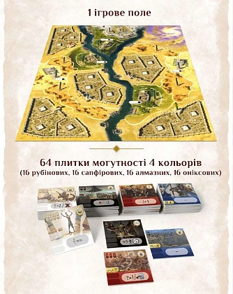 Настольная игра Кемет: Кровь и Песок (Kemet: Blood and Sand), бренду Geekach Games, для 2-5 гравців, час гри > 60мин. - 4 - KUBIX