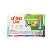 Миниатюра товара Набор для лепки "U'DO Clay 28 шт. брикет 10 г - 1