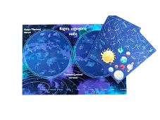 Миниатюра товара Настольная игра Звездное небо (с многоразовыми наклейками) - 3