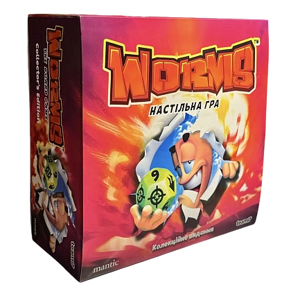 Настільна гра WORMS (Черв'ячки) Колекційне видання, для 2-4 гравців, час гри < 60хв. - KUBIX