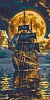 Алмазна мозаїка Корабель у морі (40х80 см)