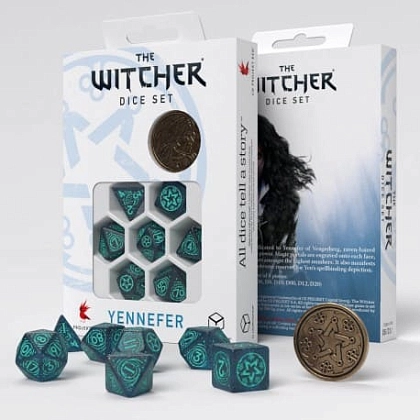 Набір кубиків The Witcher Dice Set. Yennefer - Sorceress Supreme Dice Set - KUBIX