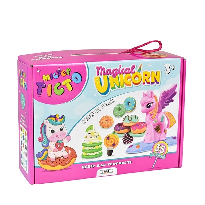 Купити Набор для творчества Мистер тесто Волшебный единорог (Magical Unicorn), бренду Strateg - KUBIX Набор для творчества Мистер тесто Волшебный единорог (Magical Unicorn), бренду Strateg, для 1-4 гравців - KUBIX