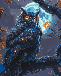 Картина по номерам Мудрая сова (40х50 см)