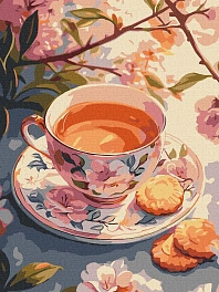 Картина по номерам Квітковий чай (30х40 см)