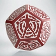 Мініатюра товару Кубик D12 Hit Location Red & white die - 1
