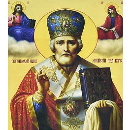 Алмазная мозаика Николай Чудотворец (30х40 см) - KUBIX Алмазная мозаика Николай Чудотворец (30х40 см)