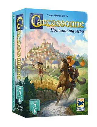 Настольная игра Каркасон №5. Посланники и мэры (Carcassonne: Abbey and Mayor), бренду Feelindigo, для 2-6 гравців, час гри < 30мин. - KUBIX