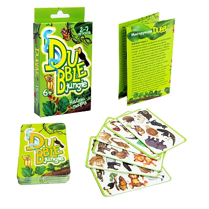Настольная игра Джунгли Даббл (Dubble Jungle) (RU), бренду Strateg, для 2-7 гравців, час гри < 30мин. - 2 - KUBIX