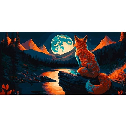 Картина по номерам Ночной покой (40х80 см), бренду Art Craft - KUBIX