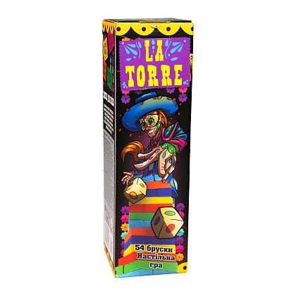 Настольная игра Ла Торре Дженга (La Torre Jenga), бренду Strateg, для 2-4 гравців, час гри < 30мин. - KUBIX