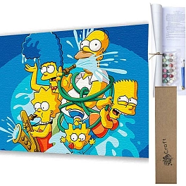 Картина по номерам Crazy family (40х50 см) без подрамника