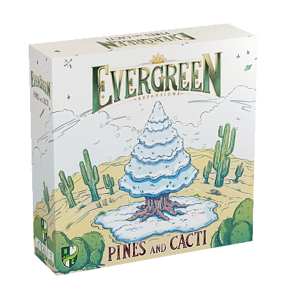 Настільна гра Evergreen: Pines and Cacti, бренду Games 7Days, для 1-4 гравців, час гри < 60хв. - KUBIX