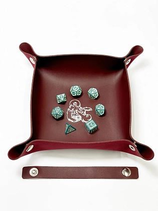 Лоток для кубиков Дракон бургундий Dice Tray, бренду Планета Игр - 7 - KUBIX