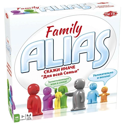 Настільна гра Аліас Сімейний (Alias Family) (RU) Элиас, бренду Tactic, для 3-7 гравців, час гри < 60мин. - KUBIX