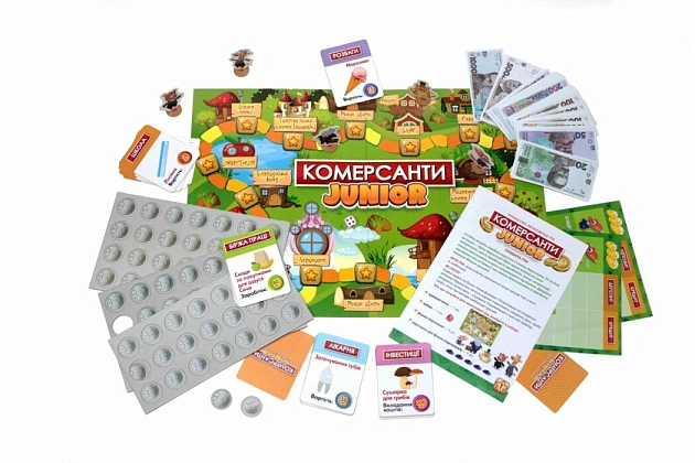 Настольная игра Коммерсанты JUNIOR, бренду Ранок, для 3-5 гравців, час гри < 60мин. - 3 - KUBIX