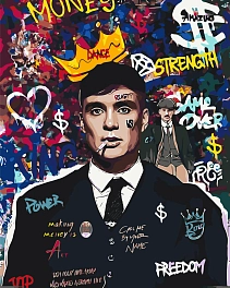 Картина по номерам Томми Шелби Острые козырки (40х50 см)