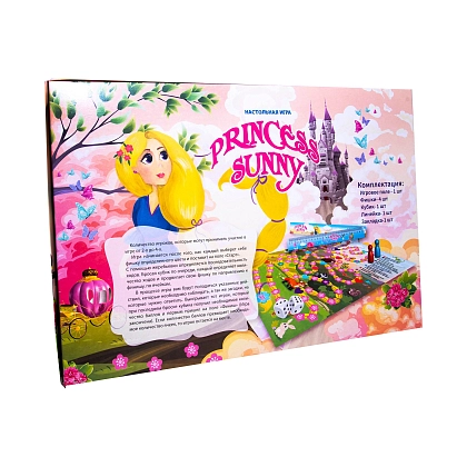 Настільна гра Принцеса сонячна (Princess sunny) (RU), бренду Strateg, для 2-4 гравців - 2 - KUBIX