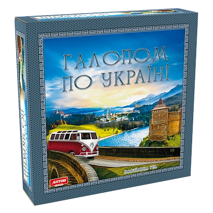 Настільна гра Галопом по Україні, бренду Artos games, для 2-4 гравців, час гри < 60хв. - KUBIX