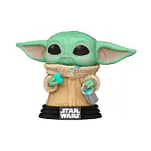 Мініатюра товару Ігрова фігурка FUNKO POP! МАЛЮК ҐРОҐУ З ПЕЧИВОМ (Grogu with cookies) Star Wars #465 - 1