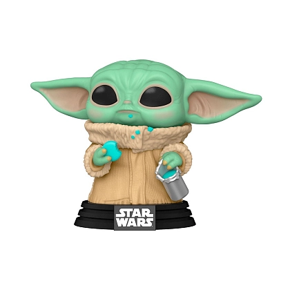 Ігрова фігурка FUNKO POP! МАЛЮК ҐРОҐУ З ПЕЧИВОМ (Grogu with cookies) Star Wars #465, бренду Funko - KUBIX