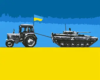 Картина по номерам "Добрый вечер, мы из Украины" (40х50 см)
