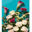 Мініатюра товару Картина по номерам Ніжність квітів (40х50 см) - 1
