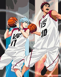 Картина по номерам Баскетбол - Куроко и Кагами (40х50 см)