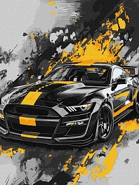 Картина по номерам Спортивный автомобиль (30х40 см)