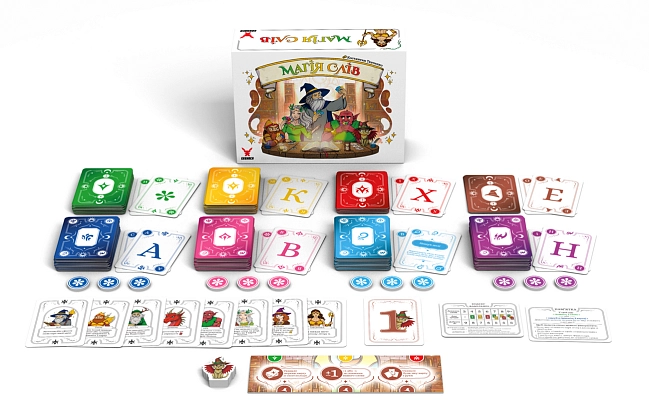 Настільна гра Магія слів (Words of Magic), бренду Geekach Games, для 2-4 гравців, час гри < 30хв. - 3 - KUBIX