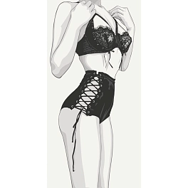 Картина по номерам Відвертий лук 18+ (40х80 см)