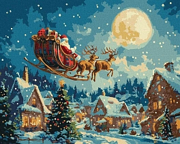 Картина по номерам Різдвяна казка (40х50 см)