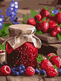 Картина по номерам Варенье из малины (30х40 см)