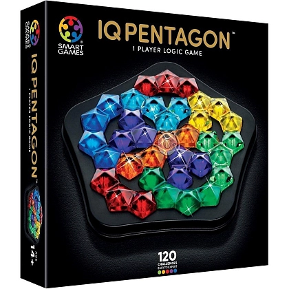 Настольная игра IQ Делюкс. Пятиугольник (IQ Pentagon), бренду Smart Games, для 1-1 гравців, час гри < 30мин. - KUBIX