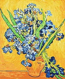 Картина по номерам Ирисы в вазе Ван Гога (40х50 см)