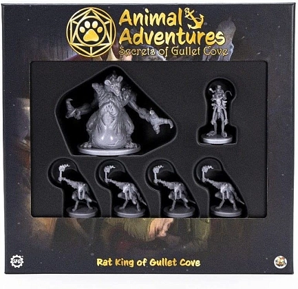 Настілна гра Animal Adventures: Rat King of Gullet Cove, бренду Steamforged Games Ltd., для 2-2 гравців, час гри < 60хв. - KUBIX