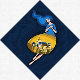 Картина по номерам Берегиня Володимирська (30х30 см)