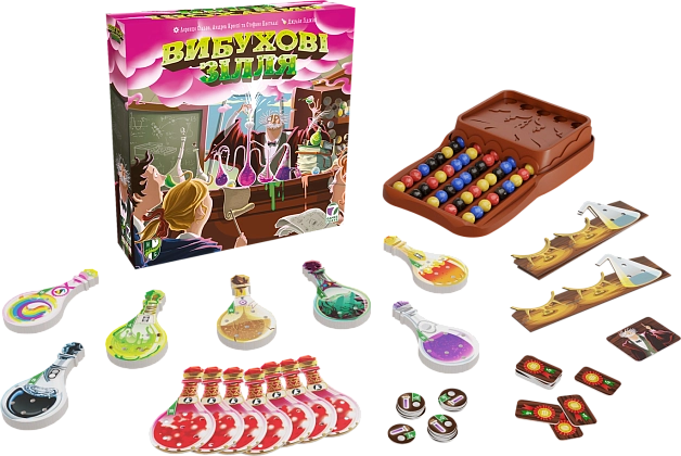 Настільна гра Вибухові зілля (Potion Explosion), бренду Games 7Days, для 2-4 гравців, час гри < 30хв. - 2 - KUBIX