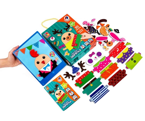 Настольная магнитная игра Зверята, бренду Vladi Toys, для 1-1 гравців - 2 - KUBIX