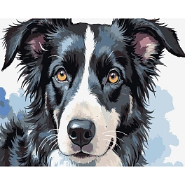 Картина по номерам Собачий портрет (40х50 см)