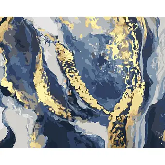 Картина по номерам Gray gold and white (40х50 см)