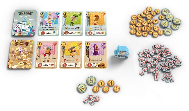 Настільна гра Фортеця Комбо (Castle Combo), бренду Feelindigo, для 2-5 гравців, час гри < 30хв. - 3 - KUBIX