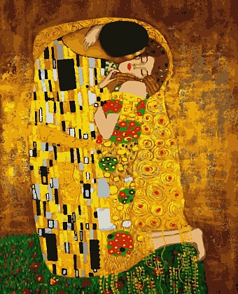 Картина по номерам Густав Клімт Поцілунок (40х50 см), бренду Artissimo - KUBIX