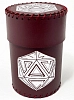 Стакан для кубиков D20 бордового цвета Dice Cup